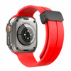 Premium Silicone Band with Magnetic Buckle for Apple Watch 49mm / 45mm / 44mm / 42mm - Red