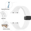 Premium Silicone Band with Magnetic Buckle for Apple Watch 49mm / 45mm / 44mm / 42mm - White