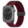 Premium Silicone Band with Magnetic Buckle for Apple Watch 41mm / 40mm / 38mm - Wine Red
