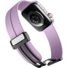 Premium Silicone Band with Magnetic Buckle for Apple Watch 41mm / 40mm / 38mm - Purple