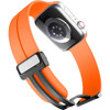 Premium Silicone Band with Magnetic Buckle for Apple Watch 41mm / 40mm / 38mm - Orange