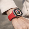 Premium Silicone Band with Magnetic Buckle for Apple Watch 41mm / 40mm / 38mm - Red