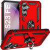 Military Grade Hybrid Case with Ring Grip for Samsung Galaxy S23 FE - Red