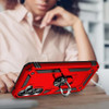 Military Grade Hybrid Case with Ring Grip for Samsung Galaxy S23 FE - Red