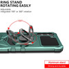 Robotic Series Hybrid Case with Ring Grip for Samsung Galaxy S23 FE - Green