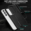 Shockproof Hybrid Case with MagSafe Magnetic Ring for Samsung Galaxy S23 FE - Black