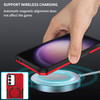 Shockproof Hybrid Case with MagSafe Magnetic Ring for Samsung Galaxy S23 FE - Red