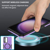 Shockproof Hybrid Case with MagSafe Magnetic Ring for Samsung Galaxy S23 FE - Purple