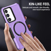 Shockproof Hybrid Case with MagSafe Magnetic Ring for Samsung Galaxy S23 FE - Purple