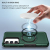 Shockproof Hybrid Case with MagSafe Magnetic Ring for Samsung Galaxy S23 FE - Green