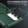 Shockproof Hybrid Case with MagSafe Magnetic Ring for Samsung Galaxy S23 FE - Green