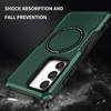 Shockproof Hybrid Case with MagSafe Magnetic Ring for Samsung Galaxy S23 FE - Green