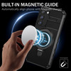 Hybrid Armor Case with MagSafe Magnetic Ring for Samsung Galaxy S23 FE - Black