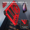 Hybrid Armor Case with MagSafe Magnetic Ring for Samsung Galaxy S23 FE - Red