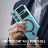 Hybrid Armor Case with MagSafe Magnetic Ring for Samsung Galaxy S23 FE - Sky Blue