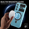 Hybrid Armor Case with MagSafe Magnetic Ring for Samsung Galaxy S23 FE - Sky Blue