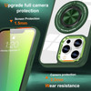 Tough Shield Crystal Case with MagSafe Ring Holder for iPhone 15 Pro Max - Green