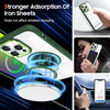Tough Shield Crystal Case with MagSafe Ring Holder for iPhone 15 Pro - Green