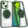 Tough Shield Crystal Case with MagSafe Ring Holder for iPhone 15 Plus - Green