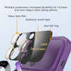 Fit TPU Case with MagSafe Ring Holder and Camera Lens Protector for iPhone 15 Plus - Purple