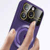 Fit TPU Case with MagSafe Ring Holder and Camera Lens Protector for iPhone 15 - Purple