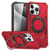 Military Grade TUFF MagSafe Case with Rotating Ring Stand for iPhone 15 Pro Max - Red