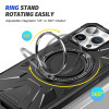 Military Grade TUFF MagSafe Case with Rotating Ring Stand for iPhone 15 Plus