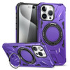 Military Grade TUFF MagSafe Case with Rotating Ring Stand for iPhone 15 - Purple