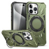 Military Grade TUFF MagSafe Case with Rotating Ring Stand for iPhone 15 - Green
