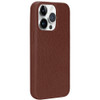 Luxury Leather Hybrid Case with MagSafe for iPhone 15 Pro Max - Brown