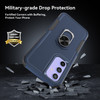 Military Grade TUFF Shockproof Hybrid Case with Ring Grip for Samsung Galaxy S23 FE - Blue