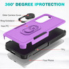 Military Grade TUFF Shockproof Hybrid Case with Ring Grip for Samsung Galaxy S23 FE - Purple