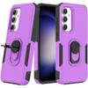 Military Grade TUFF Shockproof Hybrid Case with Ring Grip for Samsung Galaxy S23 FE - Purple