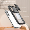HD Transparent Case with Camera Privacy Cover for Samsung Galaxy S23 FE - Black