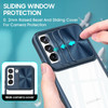 HD Transparent Case with Camera Privacy Cover for Samsung Galaxy S23 FE - Blue