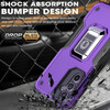 Military Grade Shockproof Hybrid Armor Case with Ring Grip for Samsung Galaxy S23 FE - Purple