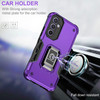 Military Grade Shockproof Hybrid Armor Case with Ring Grip for Samsung Galaxy S23 FE - Purple