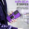 Military Grade Shockproof Hybrid Armor Case with Ring Grip for Samsung Galaxy S23 FE - Purple