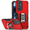 Military Grade Shockproof Hybrid Armor Case with Ring Grip for Samsung Galaxy S23 FE - Red