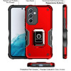 Military Grade Shockproof Hybrid Armor Case with Ring Grip for Samsung Galaxy S23 FE - Red