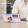 Military Grade Shockproof Hybrid Armor Case with Ring Grip for Samsung Galaxy S23 FE - Rose Gold