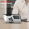 Military Grade Shockproof Hybrid Armor Case with Ring Grip for Samsung Galaxy S23 FE - Silver