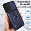 Elite Series Hybrid Case with Ring Grip and Camera Lens Cover for Samsung Galaxy S23 FE - Blue