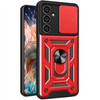 Elite Series Hybrid Case with Ring Grip and Camera Lens Cover for Samsung Galaxy S23 FE - Red