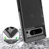 Fusion Shield Tough Snap-on Transparent Case for Google Pixel 8 Pro - Black