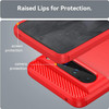 Brushed Metal Design TPU Case for Google Pixel 8 Pro - Red