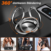 360 Rotating Ring Grip Hybrid Case for Google Pixel 8 Pro - Black
