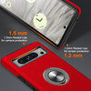 360 Rotating Ring Grip Hybrid Case for Google Pixel 8 Pro - Red