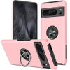 360 Rotating Ring Grip Hybrid Case for Google Pixel 8 Pro - Pink