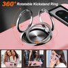 360 Rotating Ring Grip Hybrid Case for Google Pixel 8 Pro - Pink